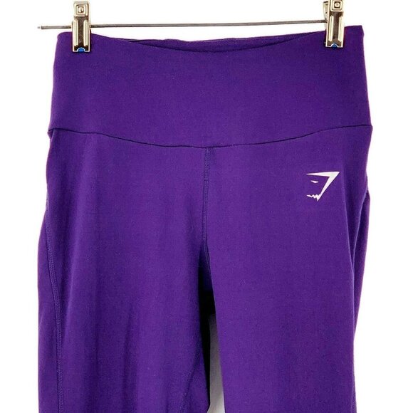 GYMSHARK Purple Dry Moisture Management Leggings S - Picture 2 of 7